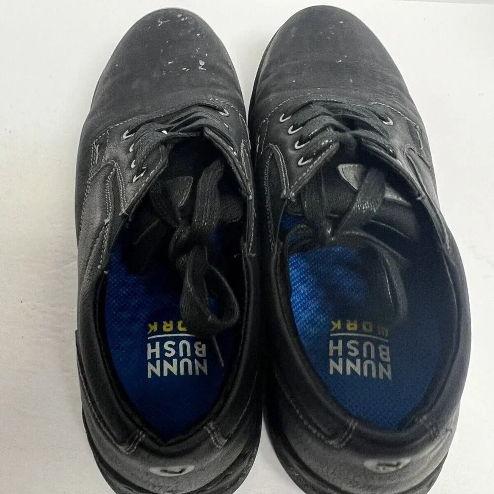 Nunn Bush Men's Tour Work Plain Toe Oxford Black, Size 9.5W